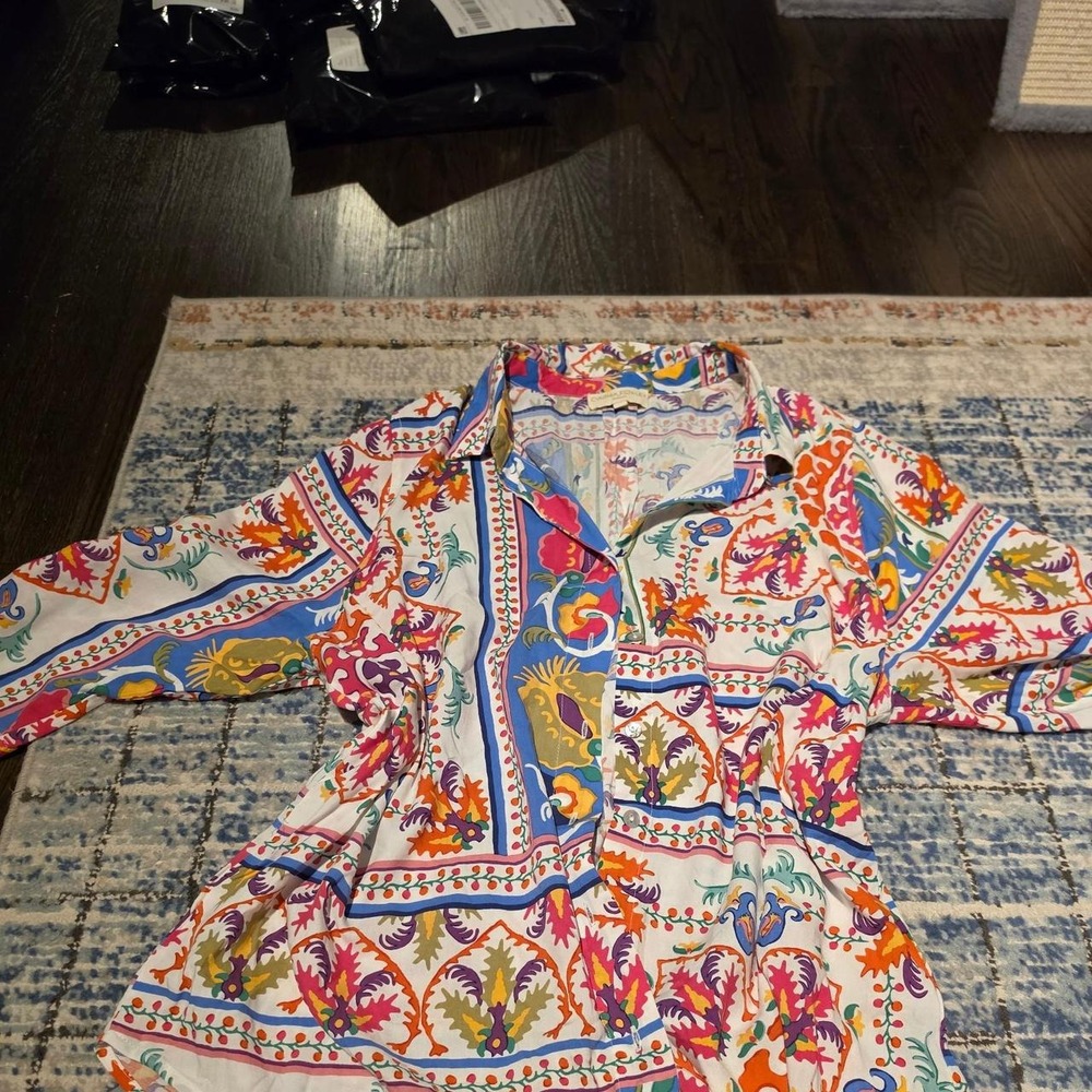 Cynthia Rowley multicolored blouse